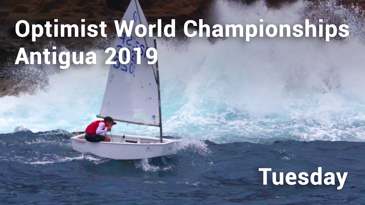 Optimist World Championships, Antigua 2019. Windy Tuesday!