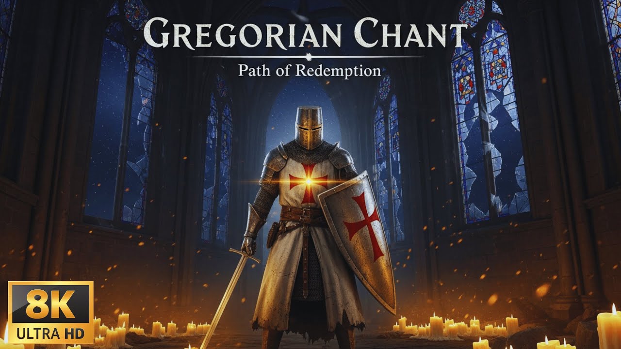 Gregorian Chant for Holy Courage ⛨ Templar Hymn of Strength | Faith, Devotion, and Spirit Rest