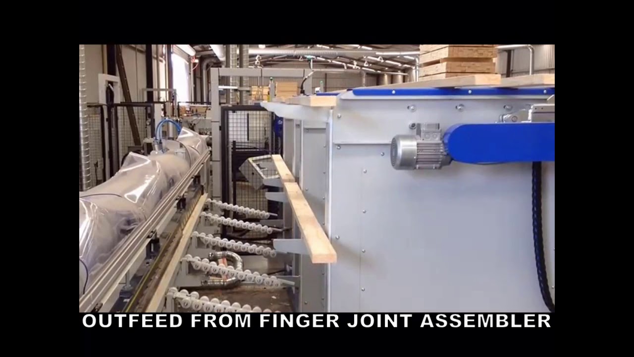 AUTO OUTFEED OVERTOP TYPE STACKER CAN BE CONNECTED WITH FINGER JOINT LINE