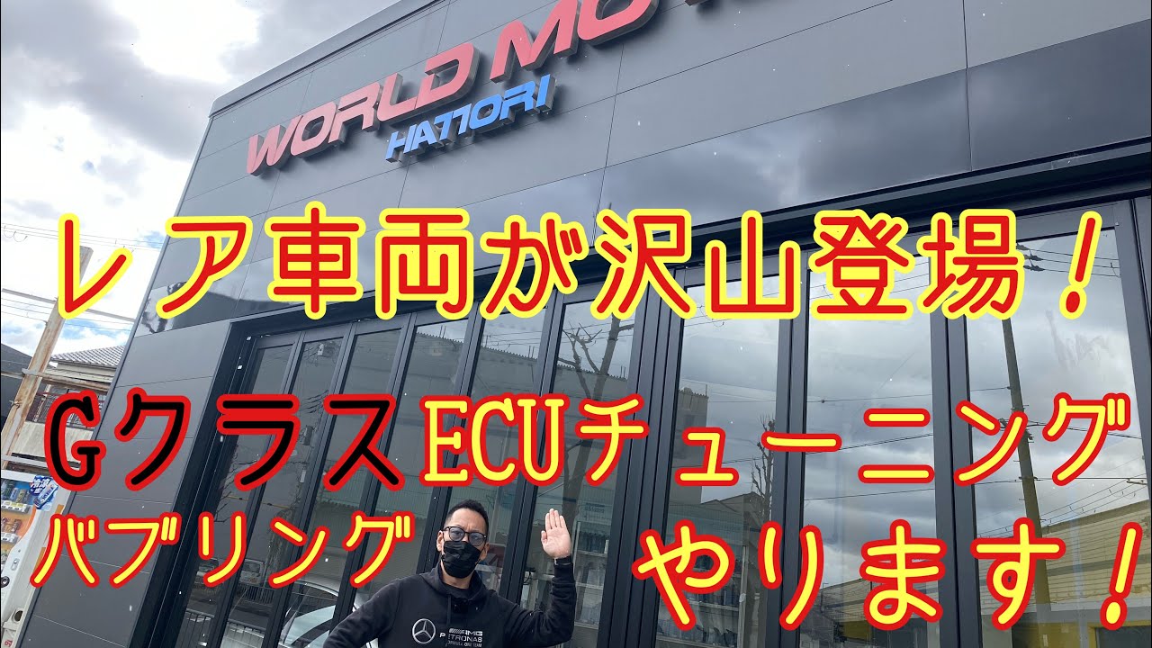 【レア車両】ご紹介♪そして剣道Gクラスついにバブリング&ECUチューニングやります！
