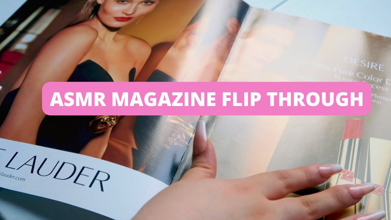 ASMR SOFT SPOKEN MAGAZINE FLIP THROUGH #asmr #asmrmagazine #asmrsoftspoken #asmrlongnails
