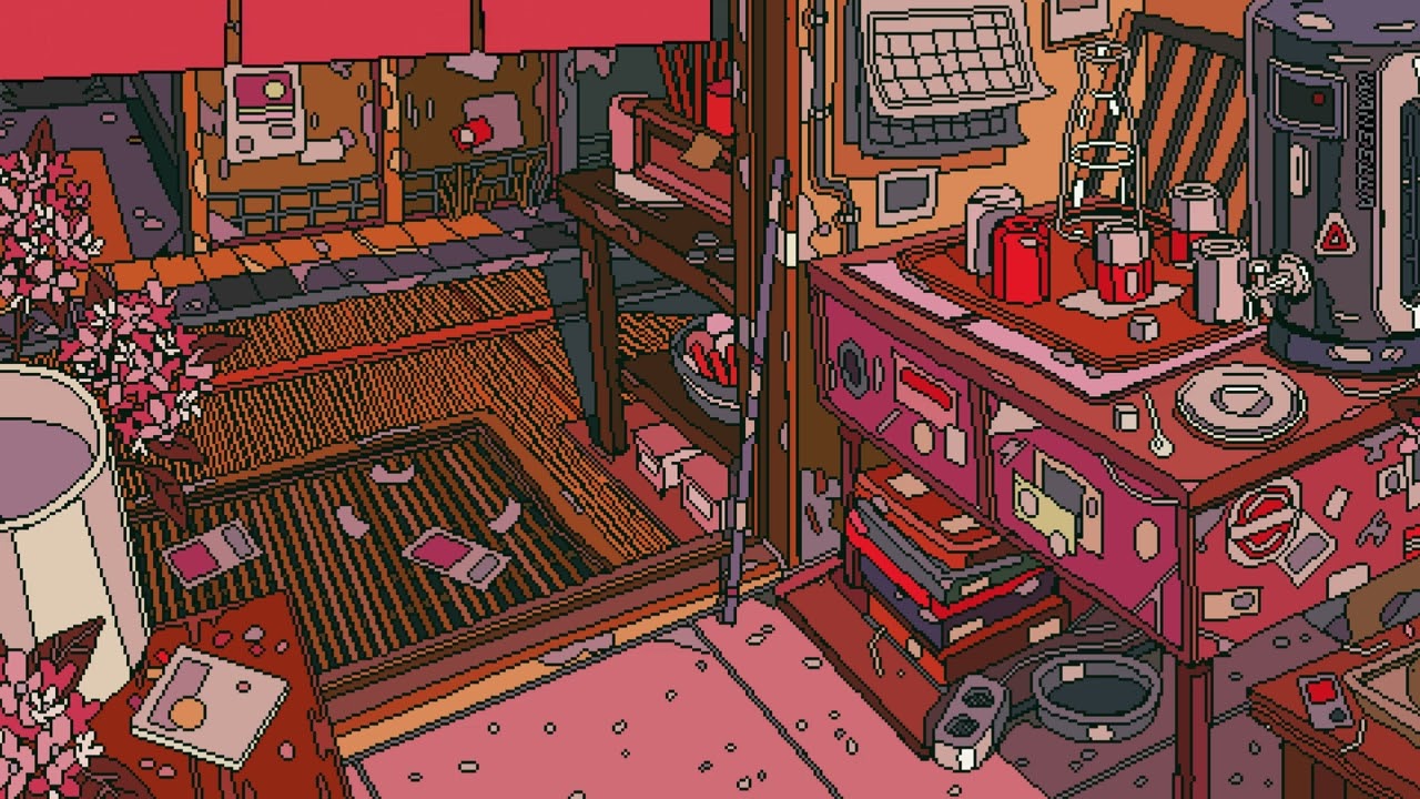 Japanese Room Night 🏮 | Cozy Study Ambient