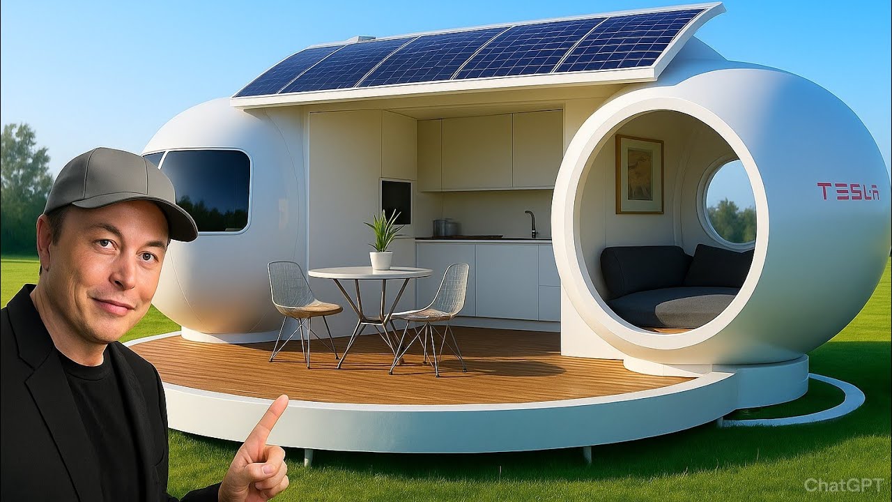 Elon Musk Unveils Tesla Tiny Home Solar Powered & Game Changing