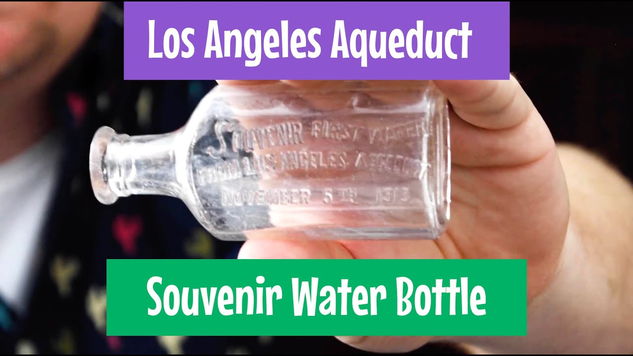 Los Angeles Aqueduct Souvenir Bottle from 1913 - DWP William Mulholland | Out of The Collection
