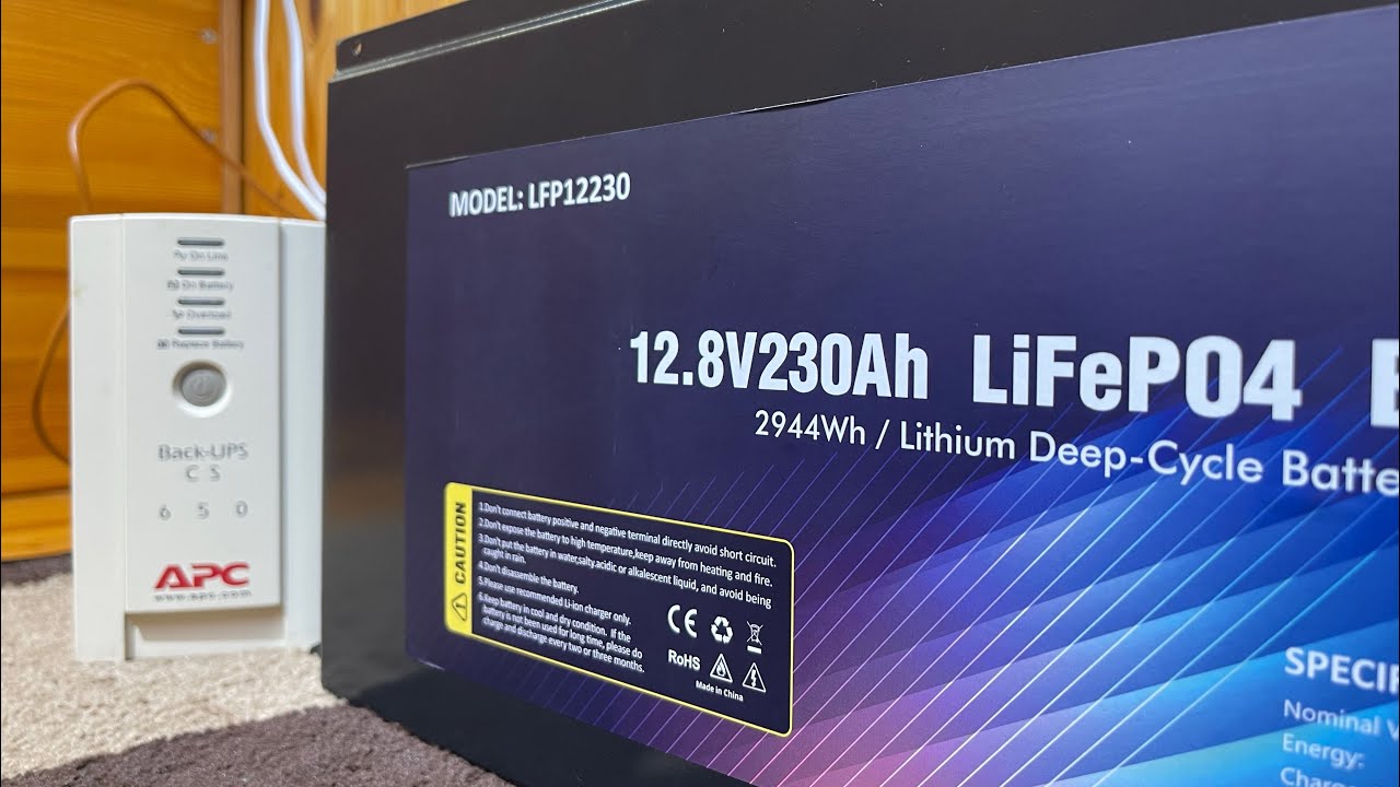 Бесперебойник APC-650CS и LiFePo4 аккумулятор LFP-12-230 &ndash; тихий, компактный УПС