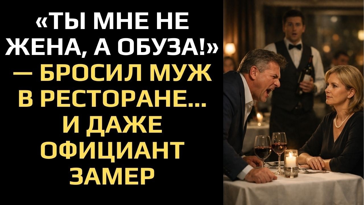 МУЖ УНИЗИЛ МЕНЯ В ДЕНЬ ГОДОВЩИНЫ ПРИ ЧУЖИХ ЛЮДЯХ… НО НЕ ЗНАЛ, КТО СИДИТ ЗА СОСЕДНИМ СТОЛОМ