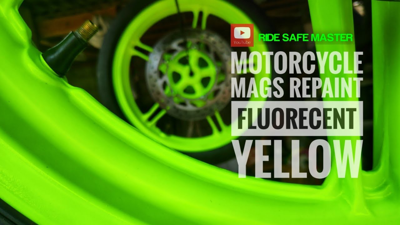 😎 BOSNY FLUORECENT YELLOW | JUST WOW😍 | MOTORCYCLE MAGS REPAINT | RIDE SAFE MASTER 😎