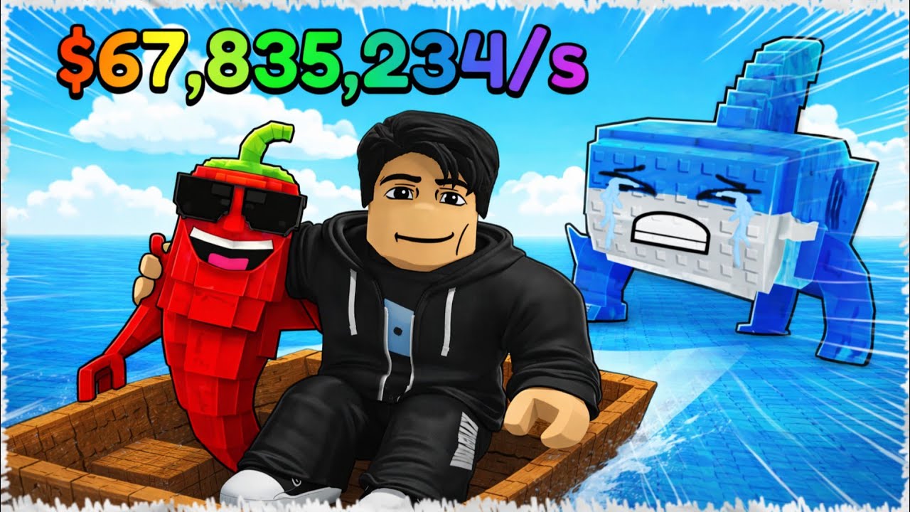 Мен Брейроттарды АКУЛАДАН құтқардым | Қайығым Титаник болды | Roblox
