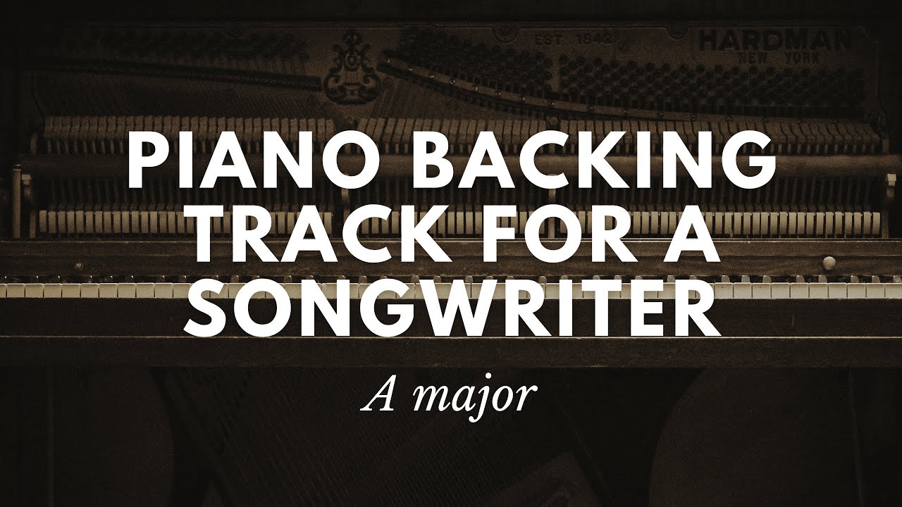 Songwriters Backing Track l Emotional Piano Ballad in A Major |  ”Don't forget me”