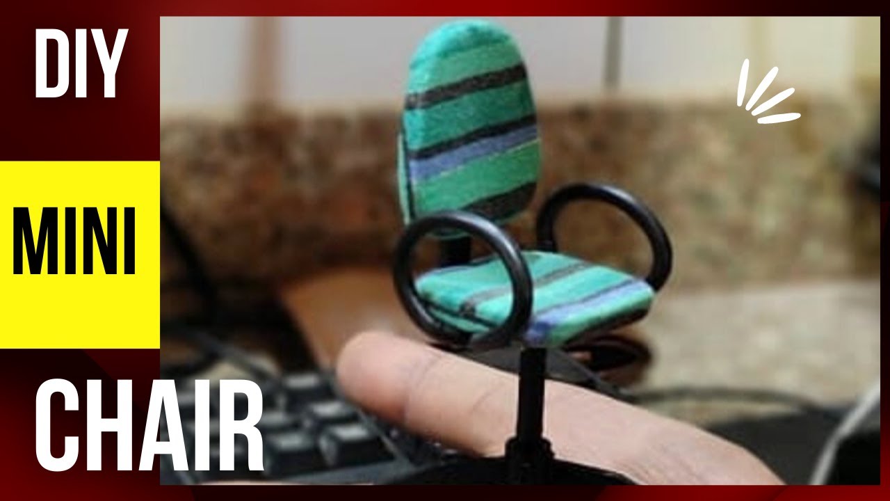 How To Make A Miniature Chair | DIY Mini Chair | Miniature Furniture | Mini Chair | DIY Office Chair