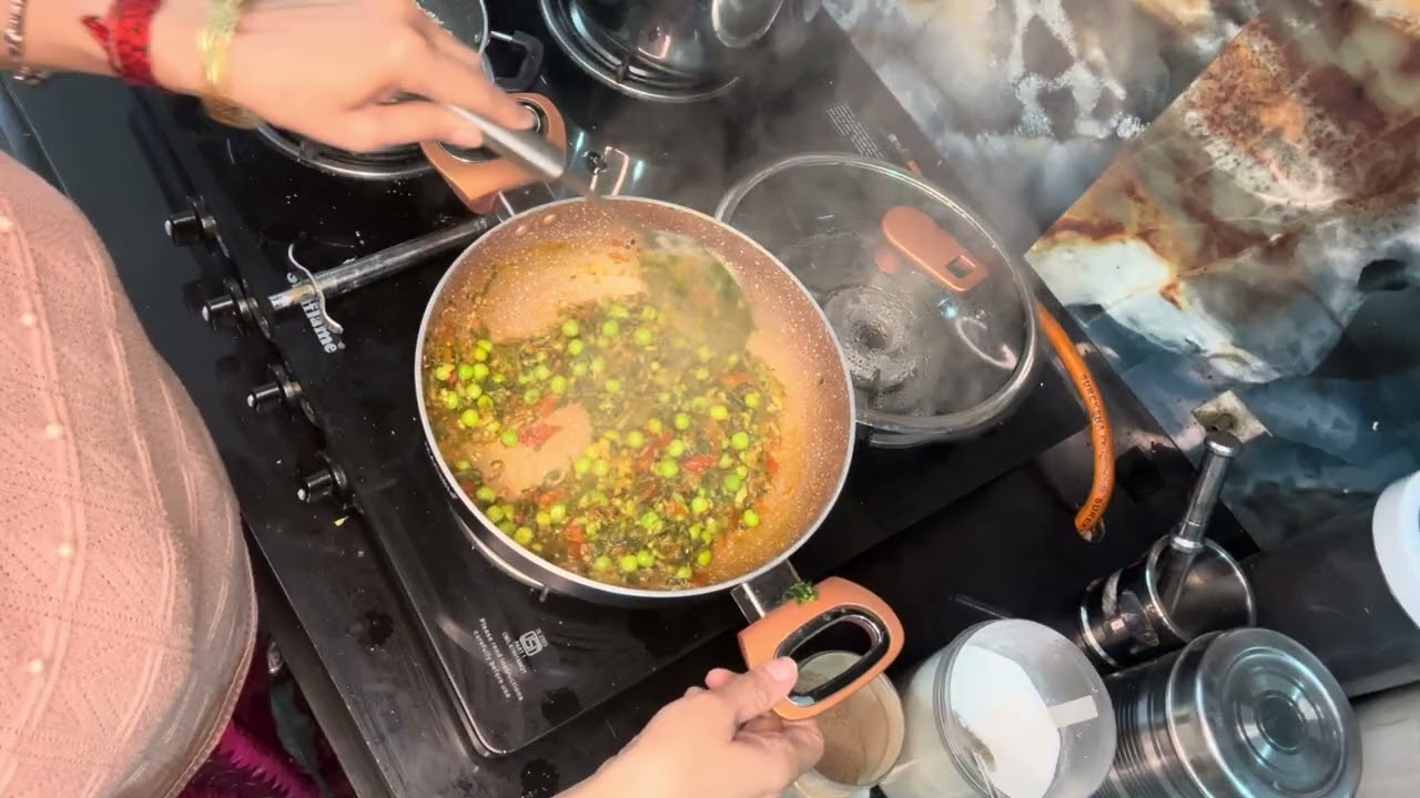 Matar malai methi kee sabji…..