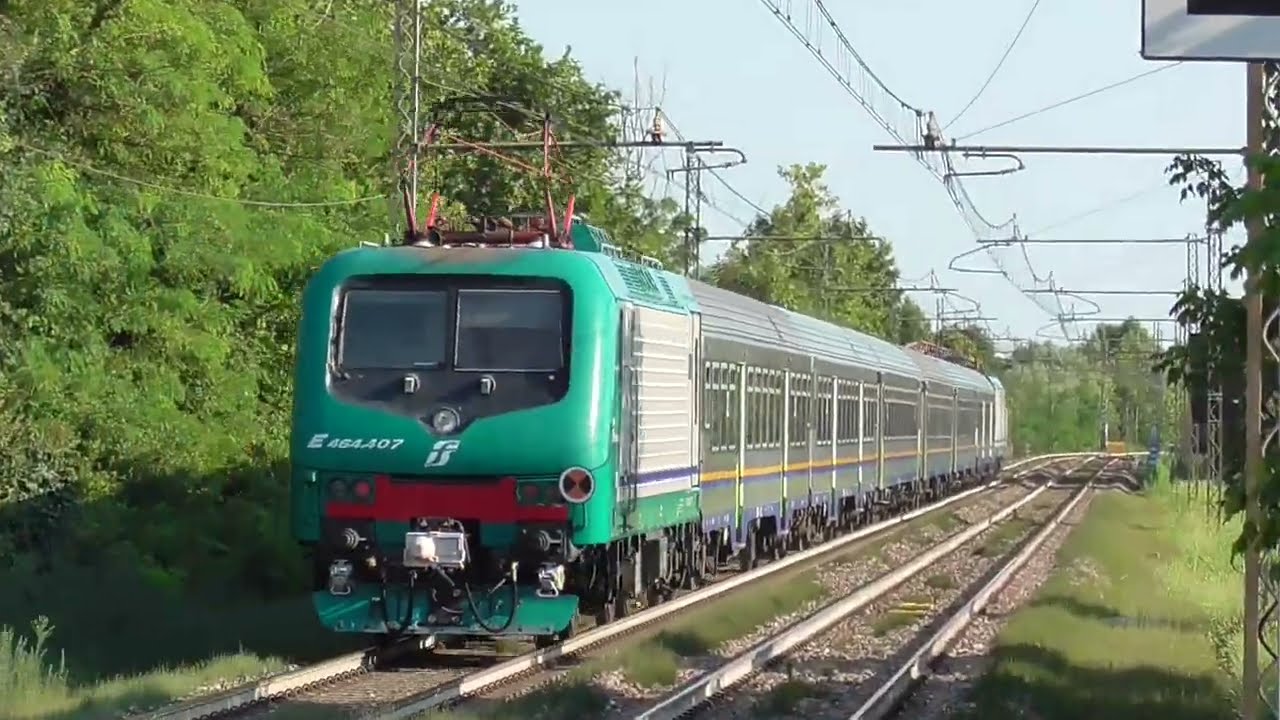 TRENI in TRANSITO, ARRIVO & PARTENZA a SAN TROVASO (TV): linea Venezia - Udine