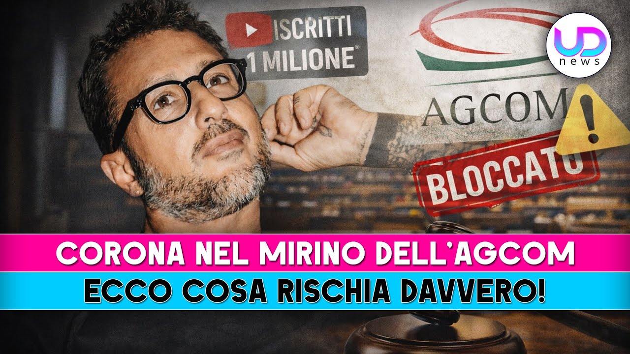 Fabrizio Corona nel mirino di Agcom: cosa rischia davvero il suo canale YouTube?