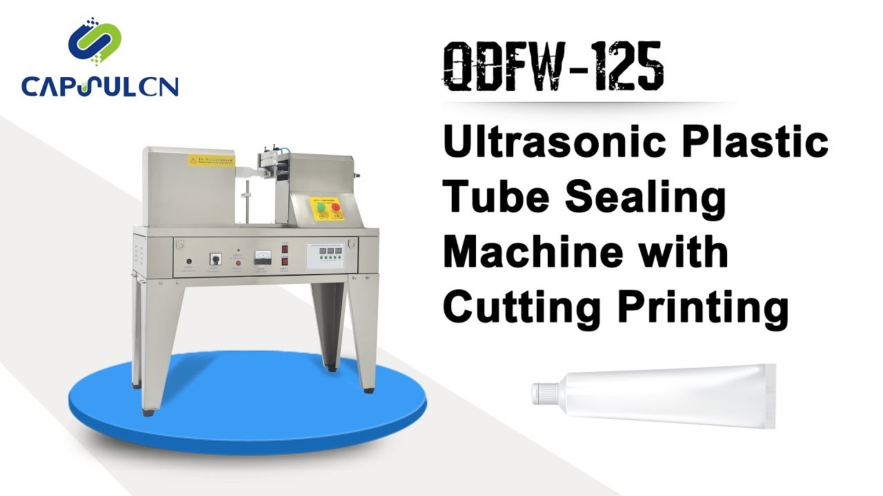 Ultrasonic Plastic Tube Sealing Machine with Cutting Printing