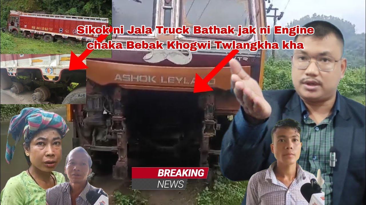 Engine chaka Bebak Khogwi Twlangkha Bathak jak 16 chaka Truck ni Wanama Sincha Patimung