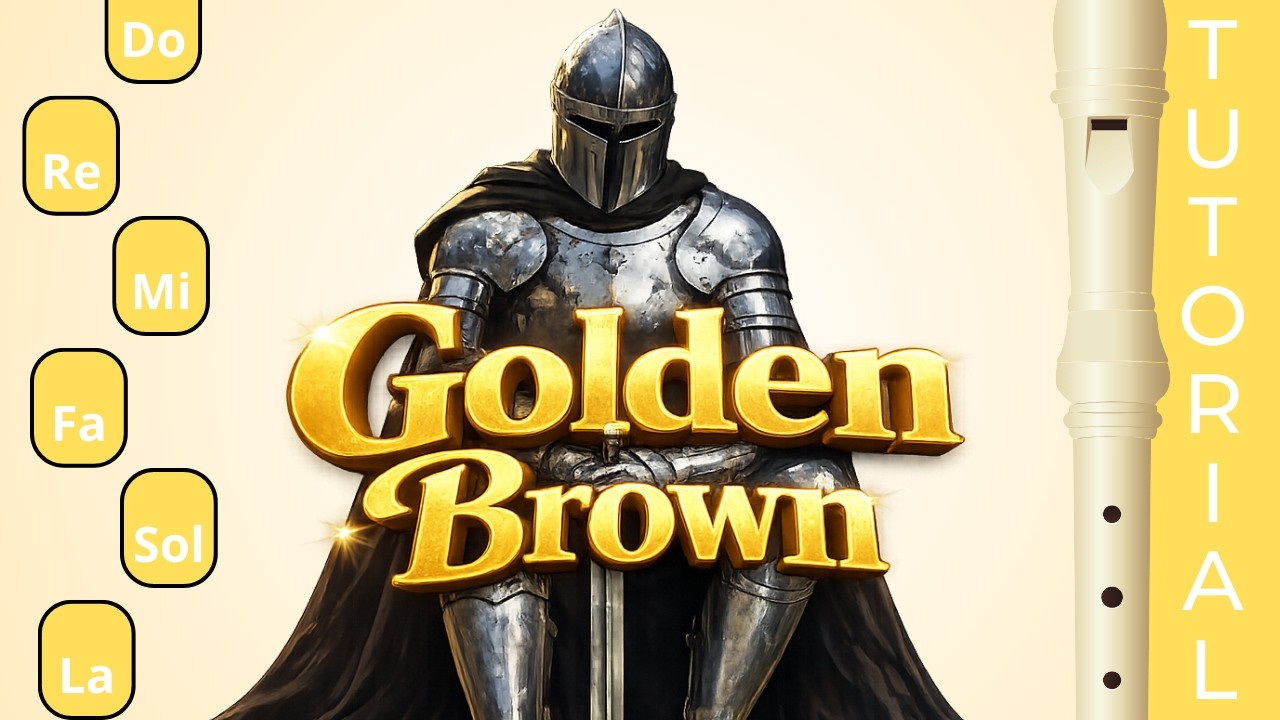 GOLDEN BROWN SONG Flauta Dulce (Recorder🪈) Tutorial con notas