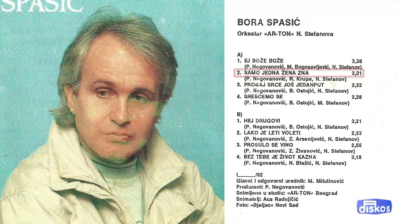 Bora Spasic - Samo jedna zena zna - (Audio 1992)