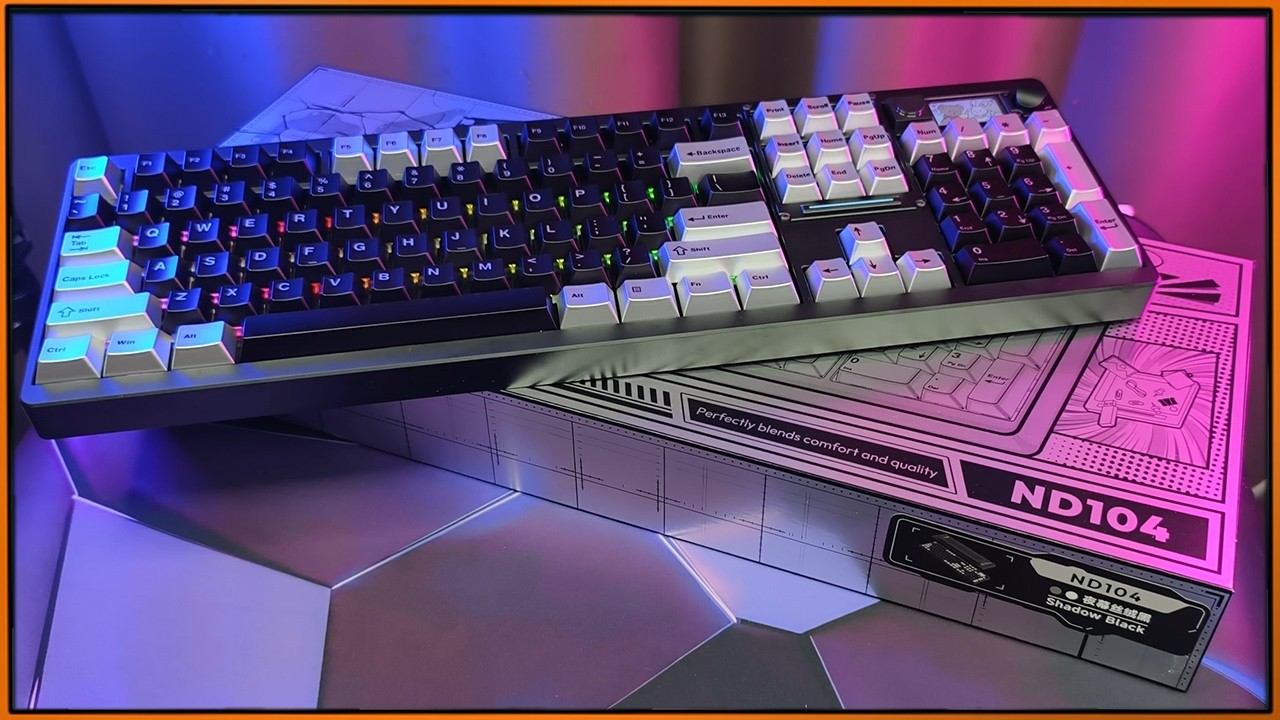 Крутая полноразмерка с МЕТАЛЛИЧЕСКИМИ кепками?! Chilkey ND104 #Chilkey #КЛавиатура