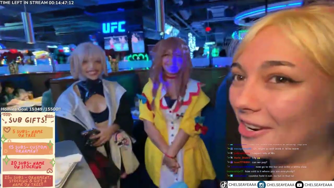 FNAF IRL AT D&B'S | 72hrs OF CHELSMAS | CHELSEAYEA VODS | 12-2025