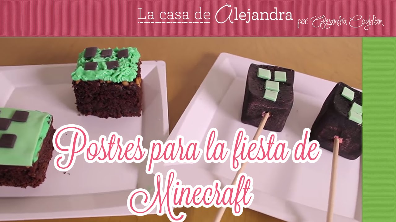 Deliciosos Postres para la Fiesta de Minecraft DIY Alejandra Coghlan