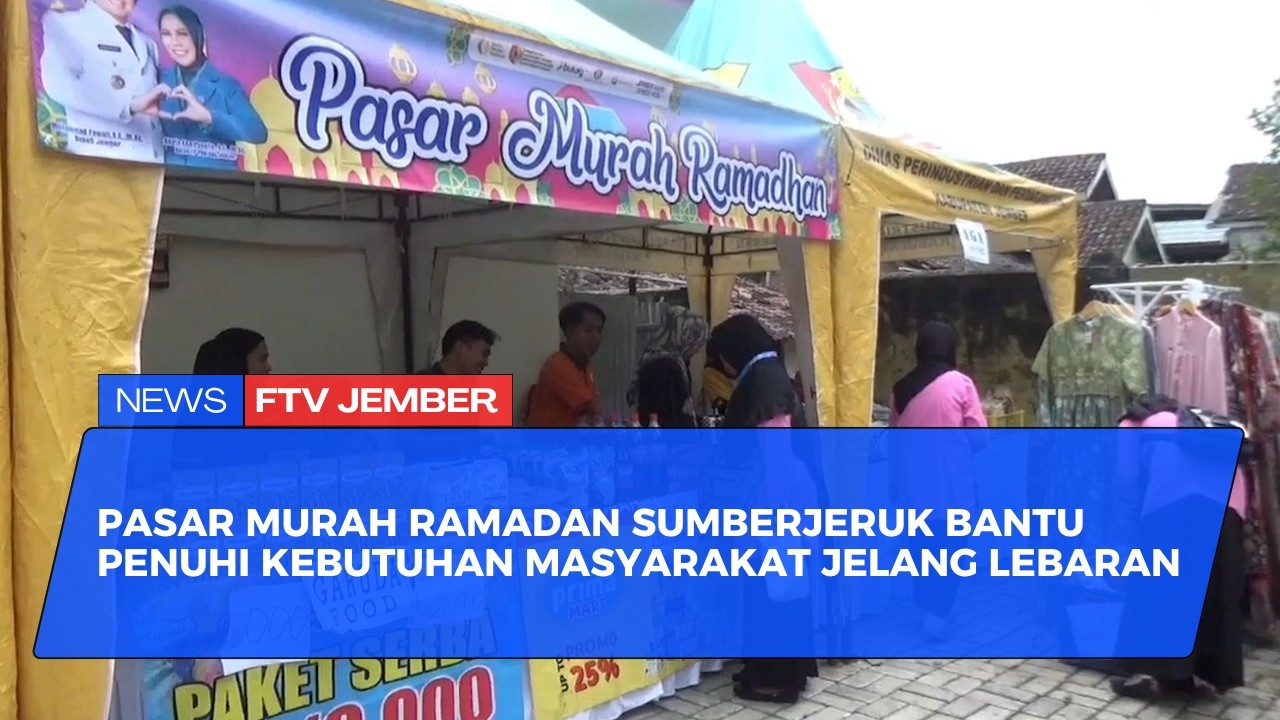 WARGA SUMBERJERUK KALISAT SERBU PASAR MURAH RAMADAN