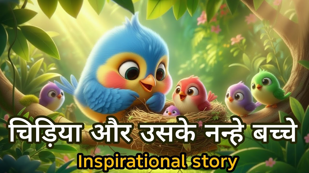 चिड़िया और उसके अनोखे बच्चे|चिड़िया और बच्चे|हिंदी कहानी|moral story|story capsule