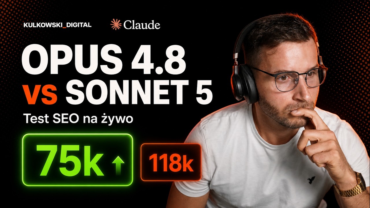 Sonnet 5 vs Opus 4.8 &mdash; przetestowałem je na SEO i Web Design. Wynik mnie zaskoczył