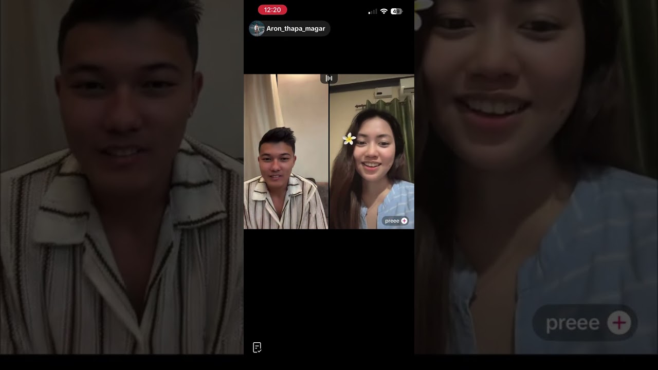 Aron thapa magar aka chotey funny flirting with beautiful lady😆😆