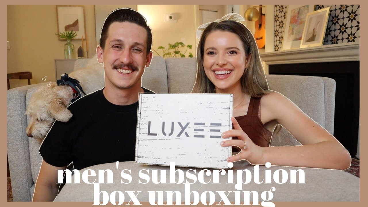 Opening a Men's Subscription Box With My Husband! LUXEE Unboxing - Men's Wellness, Grooming & Health