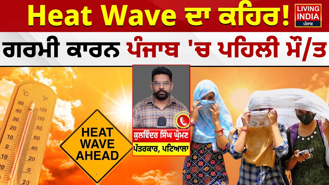 Heat Wave ਦਾ ਕਹਿਰ! ਗਰਮੀ ਕਾਰਨ Punjab 'ਚ ਪਹਿਲੀ ਮੌ.ਤ | Weather News | Incident