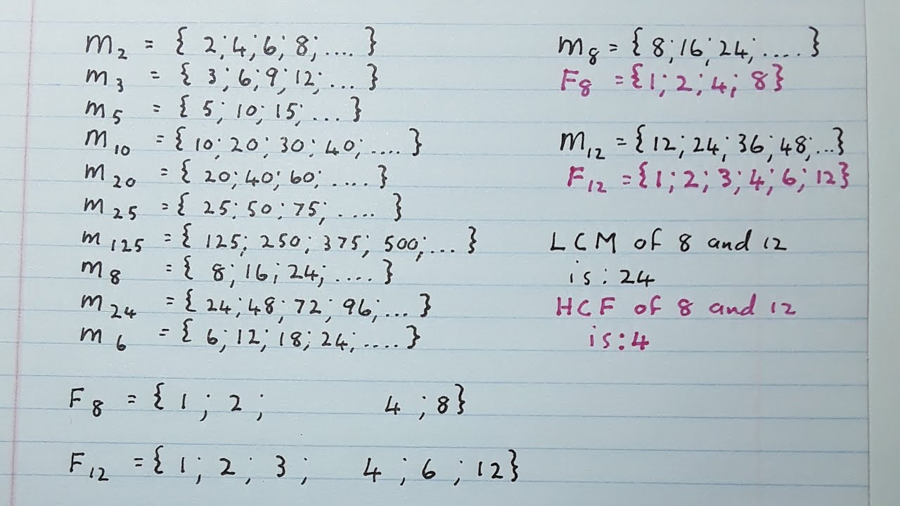 Factors and multiples (mathdou) Grade 6 and older