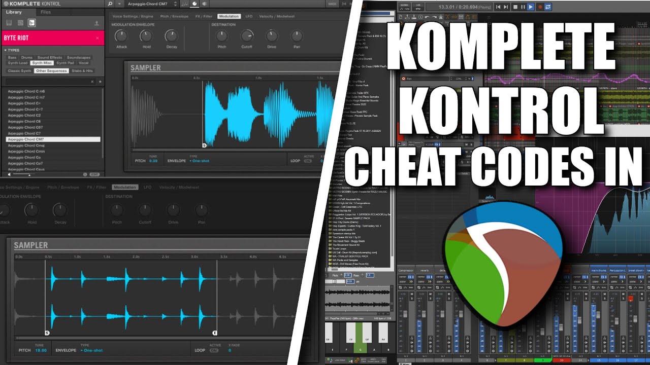 Чит-коды Komplete Kontrol в Reaper