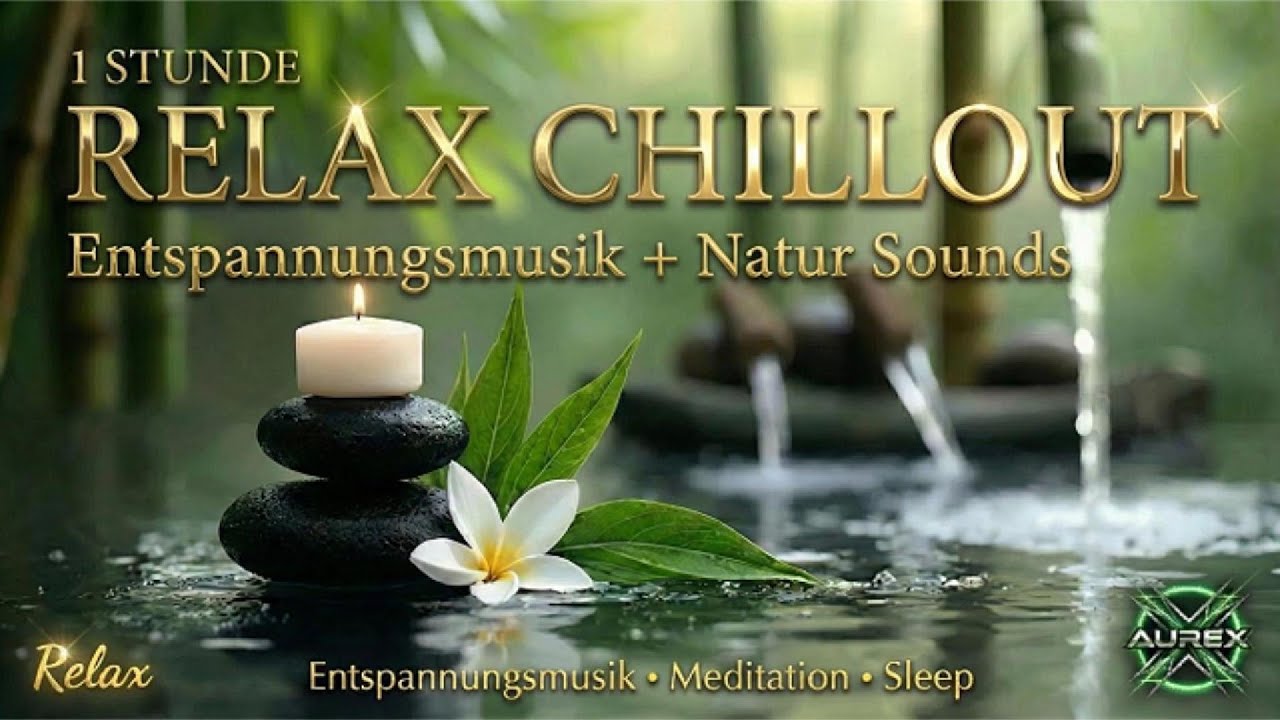 Aurex Relax & Chillout – Wasserlauf & Vogelgezwitscher 🌿 | 1:03h Entspannung (Zen • Sleep • Focus)