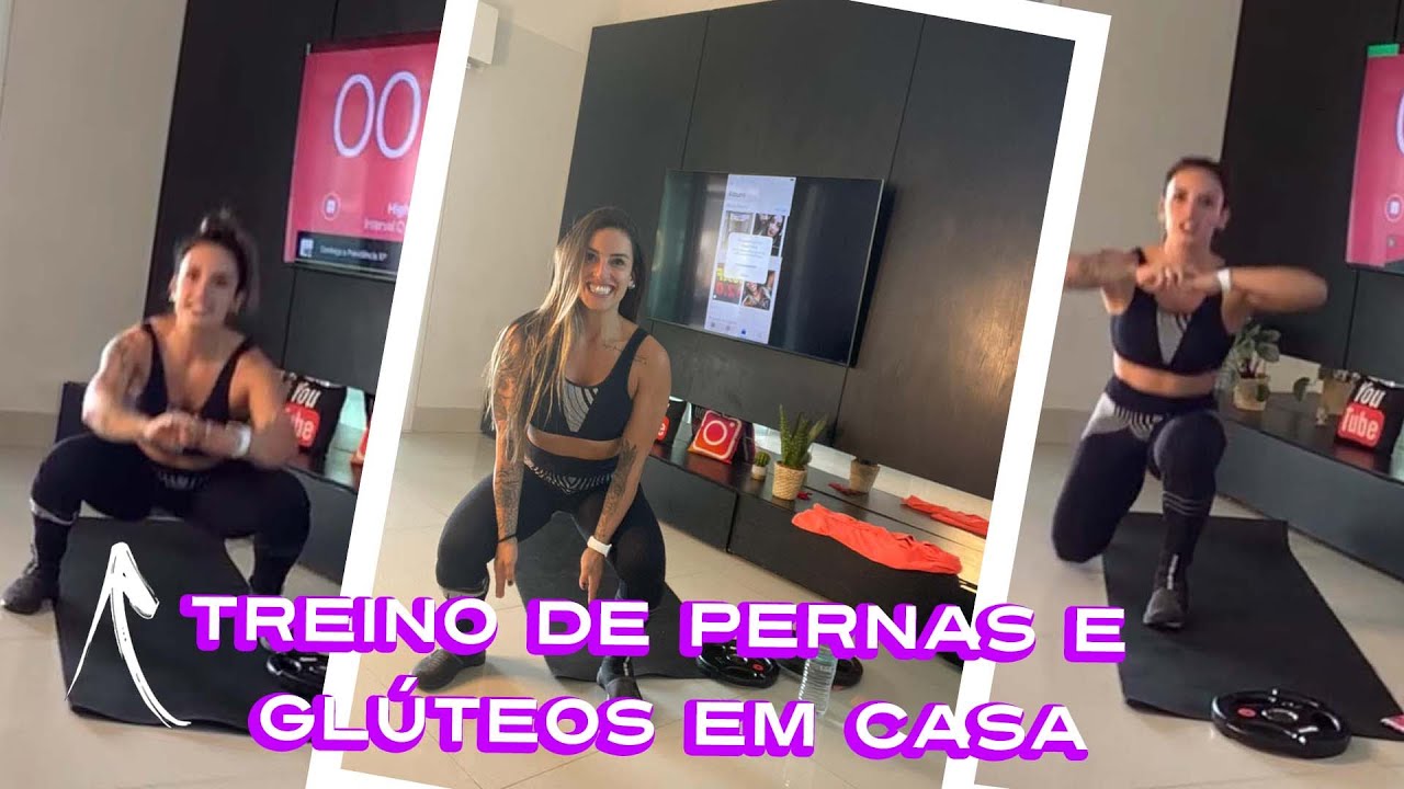 Treino de pernas e glúteos em casa - Pernas Durinhas 🔥  // ALINE ANTIQUEIRA