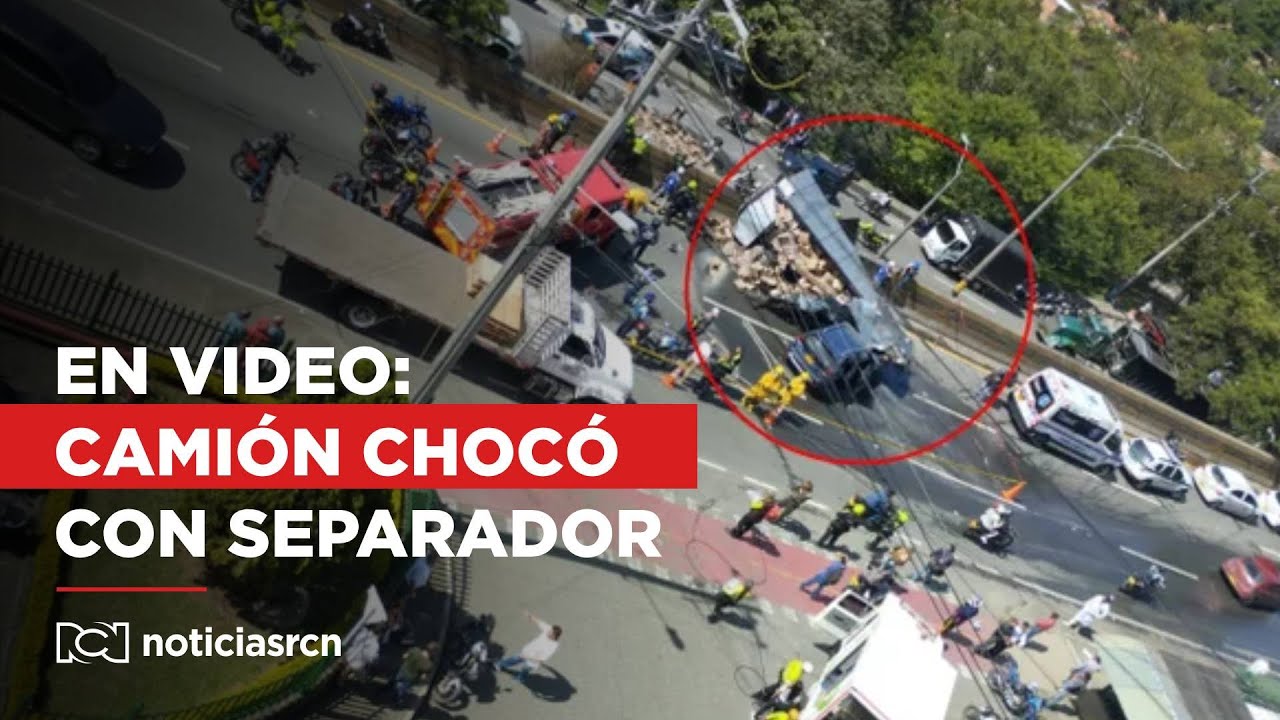 En video: dos muertos en trágico accidente de un camión de licor saqueado en Antioquia