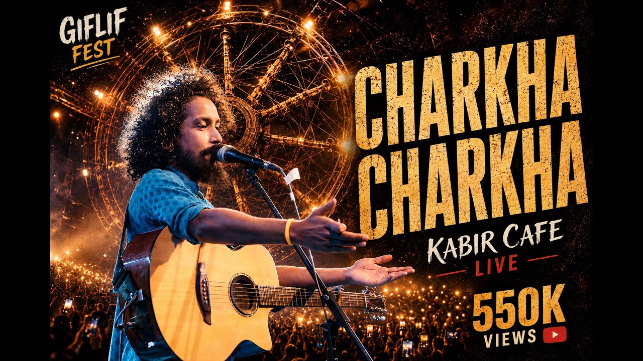 Charkha Charkha | Neeaj Arya's Kabir Cafe ( Live concert) | GIFLIF