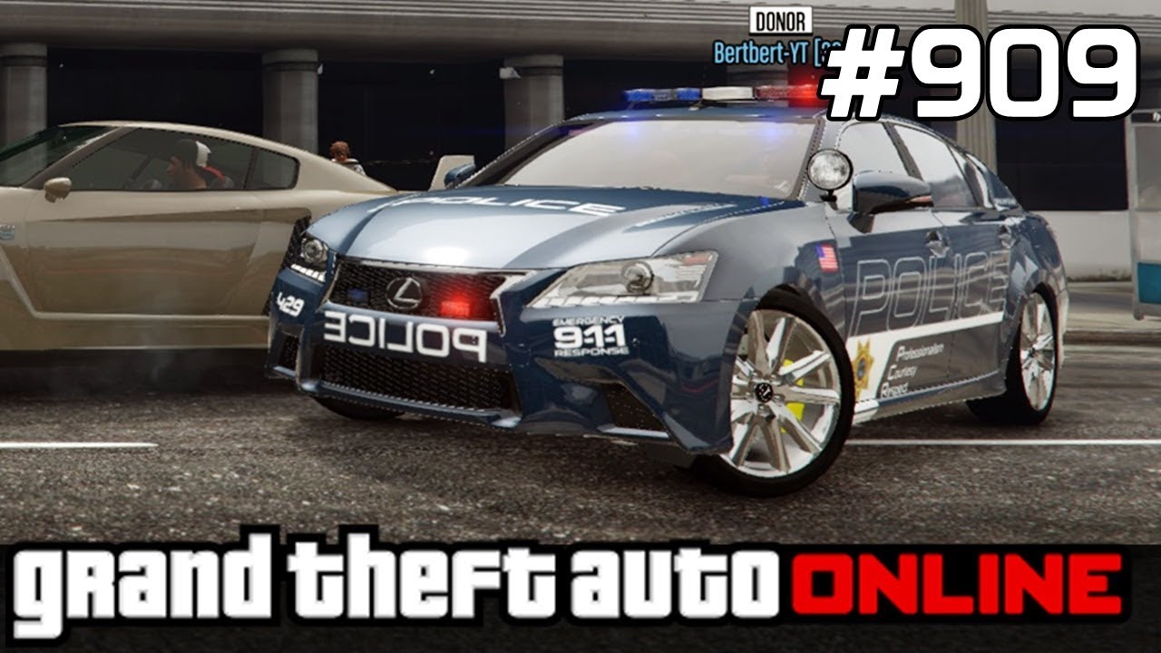 GTA 5 PC Online Po Polsku [#909] POLICJA w Lexus /z Bertbert