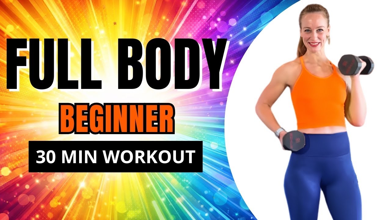 30 MIN FULL BODY BEGINNER DUMBBELL WORKOUT | Week 2, Day 4