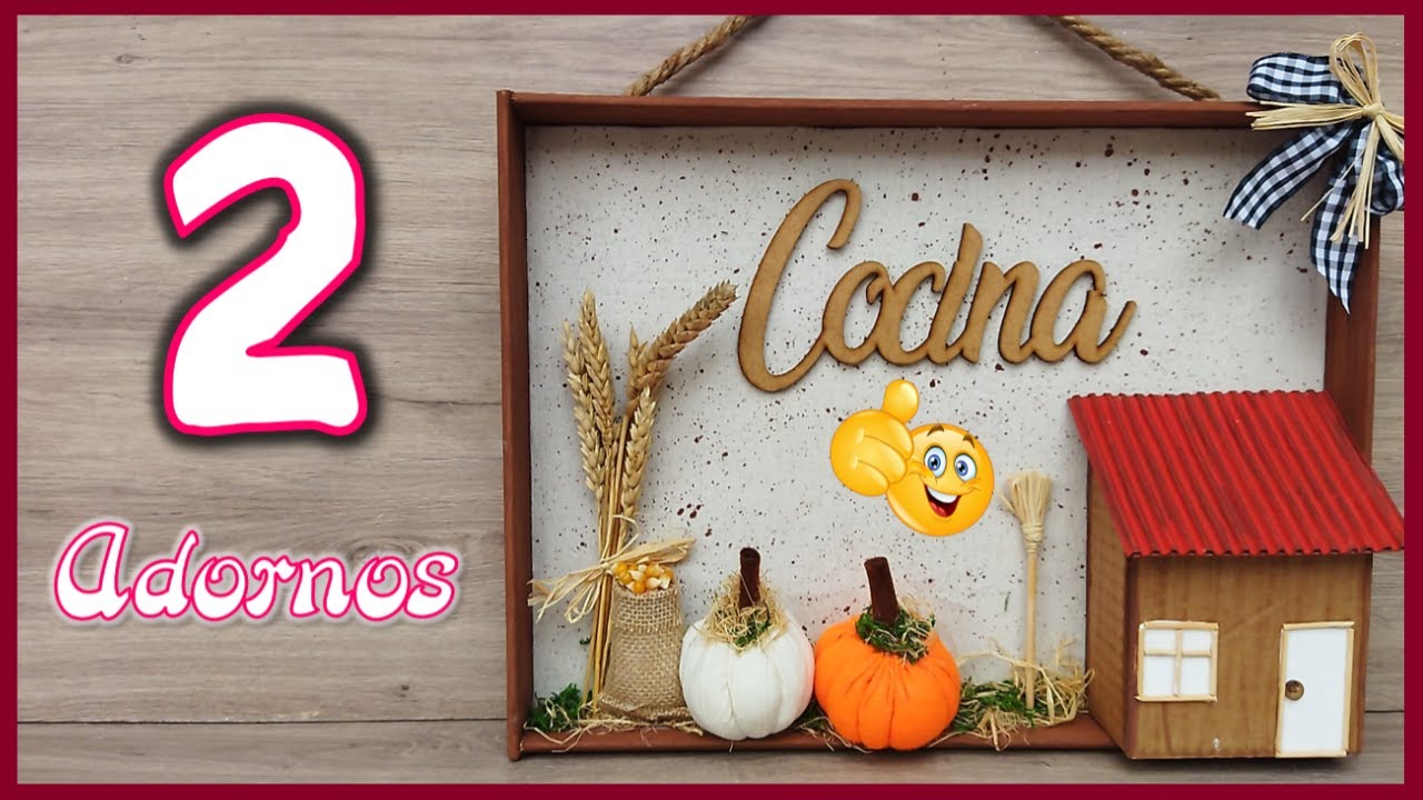 2 LINDOS ADORNOS PARA LA COCINA - Manualidades - Crafts to decorate the kitchen