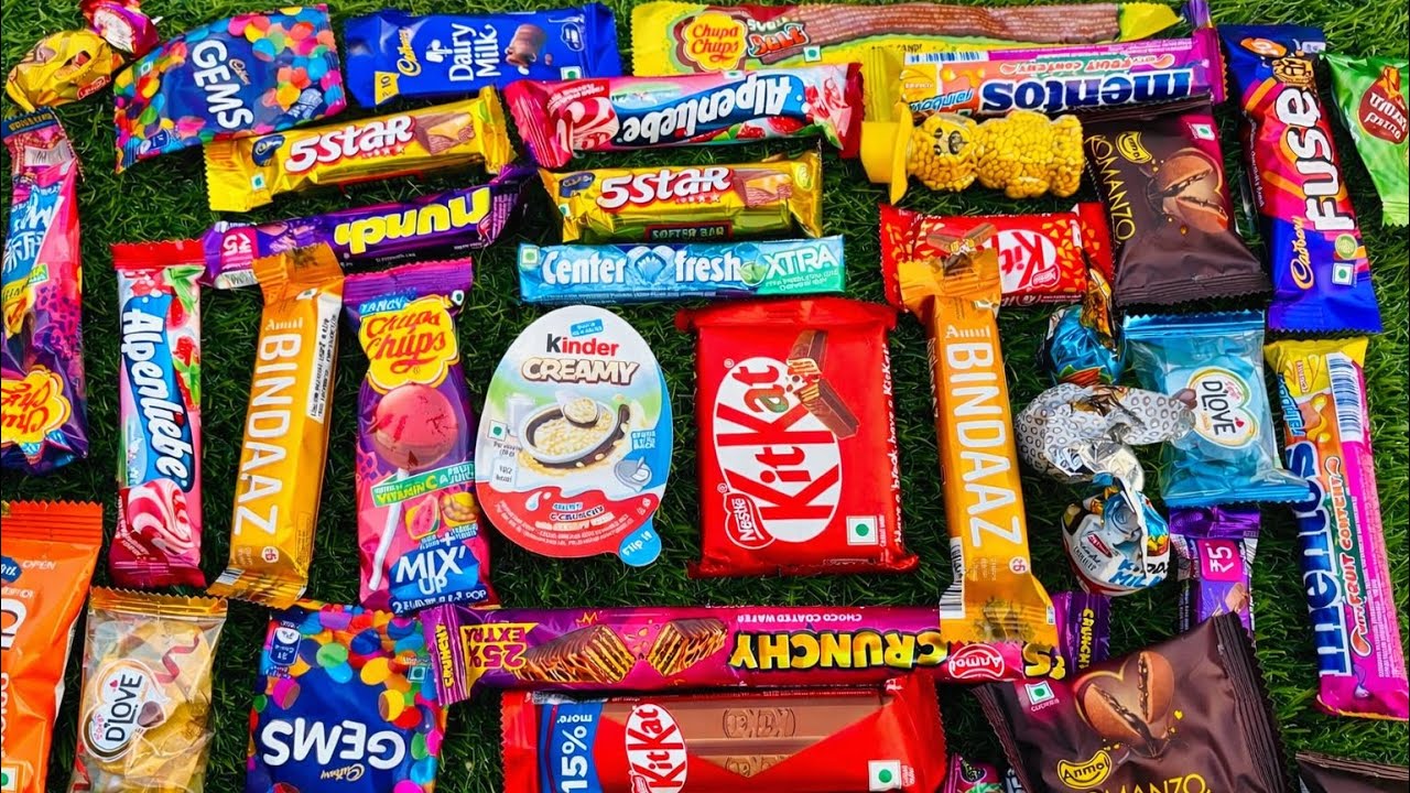 ASMR أشهر الحلويات 🍭🍫 مصاصات ملونة وقوس قزح | فتح الشوكولاتة وأصوات مُرضية