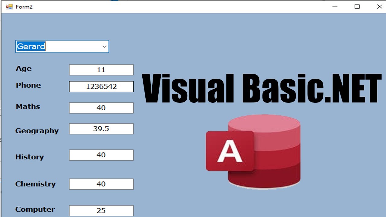 VB.net- How to retrieve data from two tables MS access database using Combobox In visual basic .net