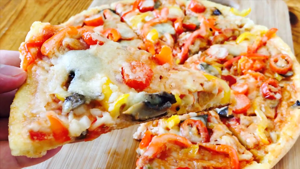 Пицца на сковороде! Пицца за 5 минут без выпечки! Pizza in the pan! Pizza in 5 minutes!