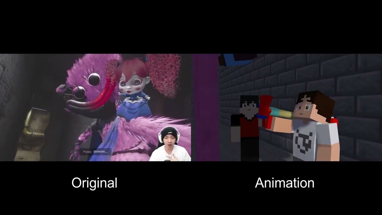 original vs animation - poppy 4 part 2