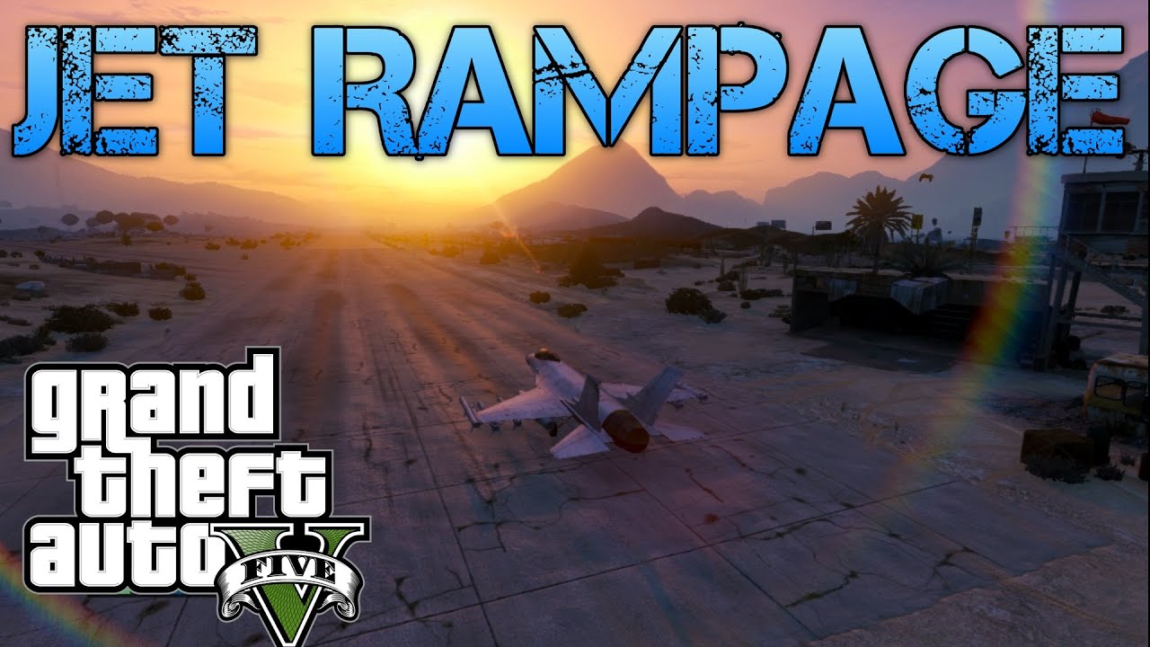 Grand Theft Auto V | MILITARY JET RAMPAGE & FASTEST CAR DOWN CHILIAD | PS3 HD Gameplay