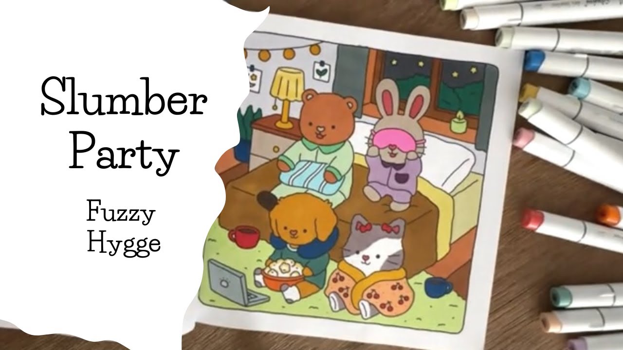Color with me. | Fuzzy Hygge | Slumber Party