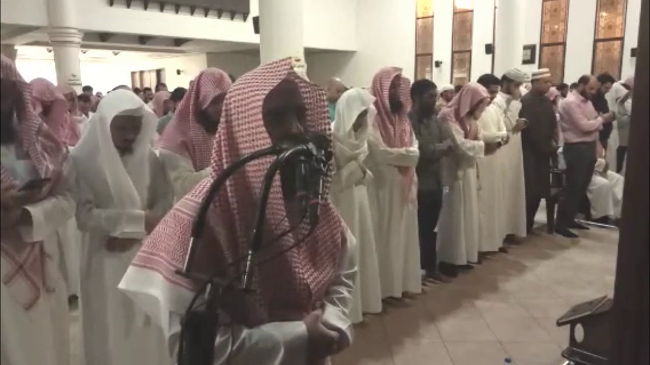 الليلة التاسعة كاملة للشيخ محمد اللحيدان يختمها بترتيل مبكي جدا 1440