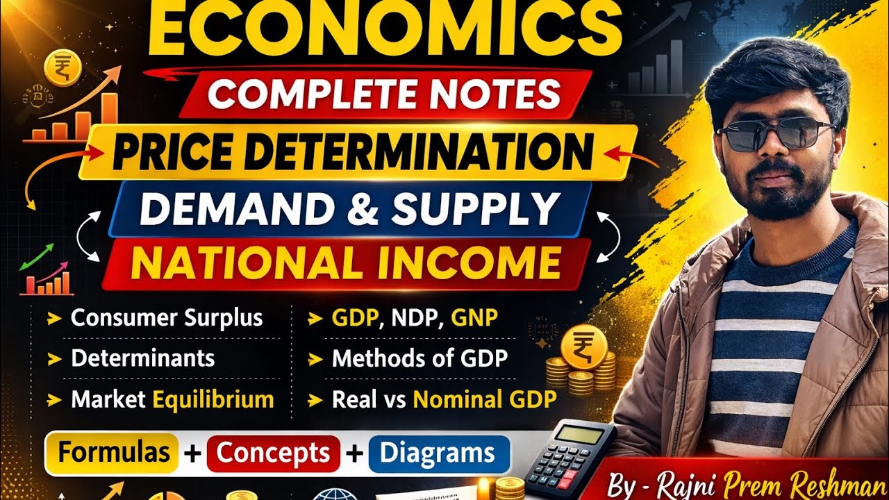 GDP | GNP | NNP| NDP| PRICE DETERMINATION • DEMAND & SUPPLY | GDP DEFLATOR | UPSC / PCS |