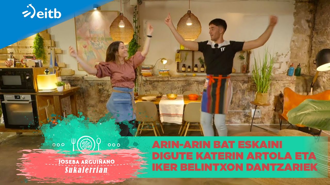 Arin-arin bat eskaini digute Katerin Artola eta Iker Belintxon dantzariek
