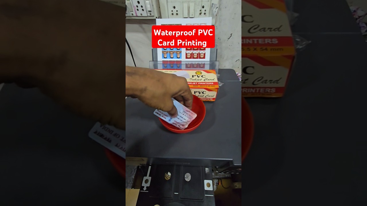 Waterproof PVC Card Printing 2in1 One printer Passport photo printing Epson L8050 L18050