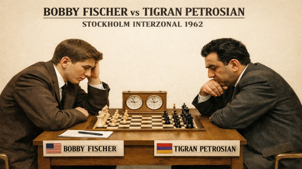 Bobby Fischer vs Tigran Petrosian - Stockholm Interzonal, 1962